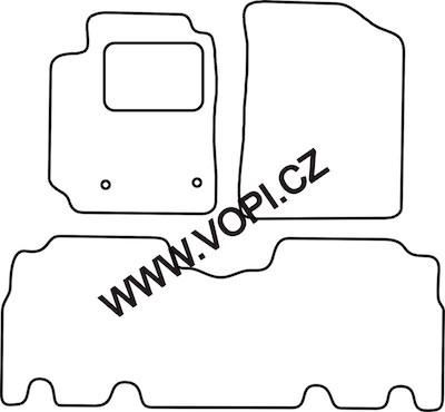 Textil-Autoteppiche Toyota Yaris Verso 2000 - 2005 Autofit (4734)